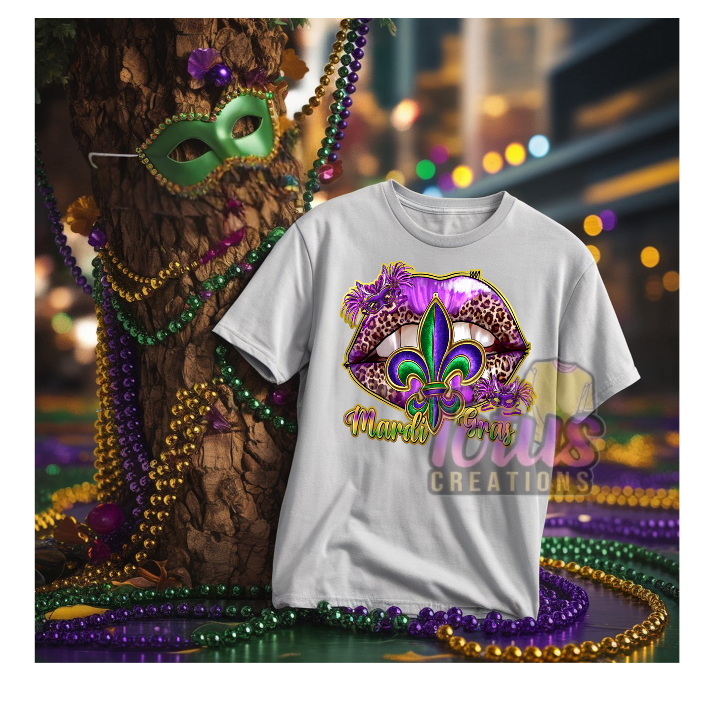 Mardi- Gras Short sleeve T-Shirt