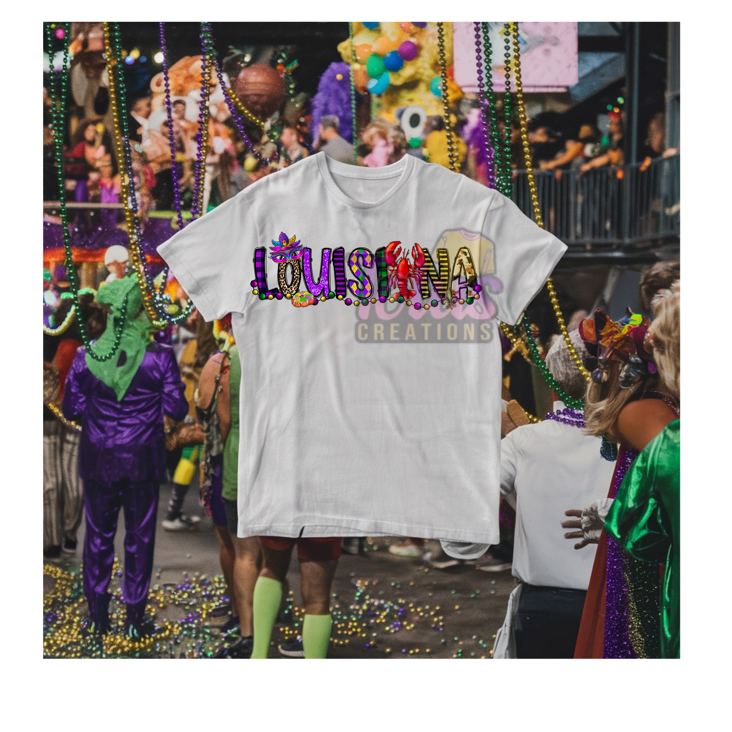 Mardi- Gras Short sleeve T-Shirt