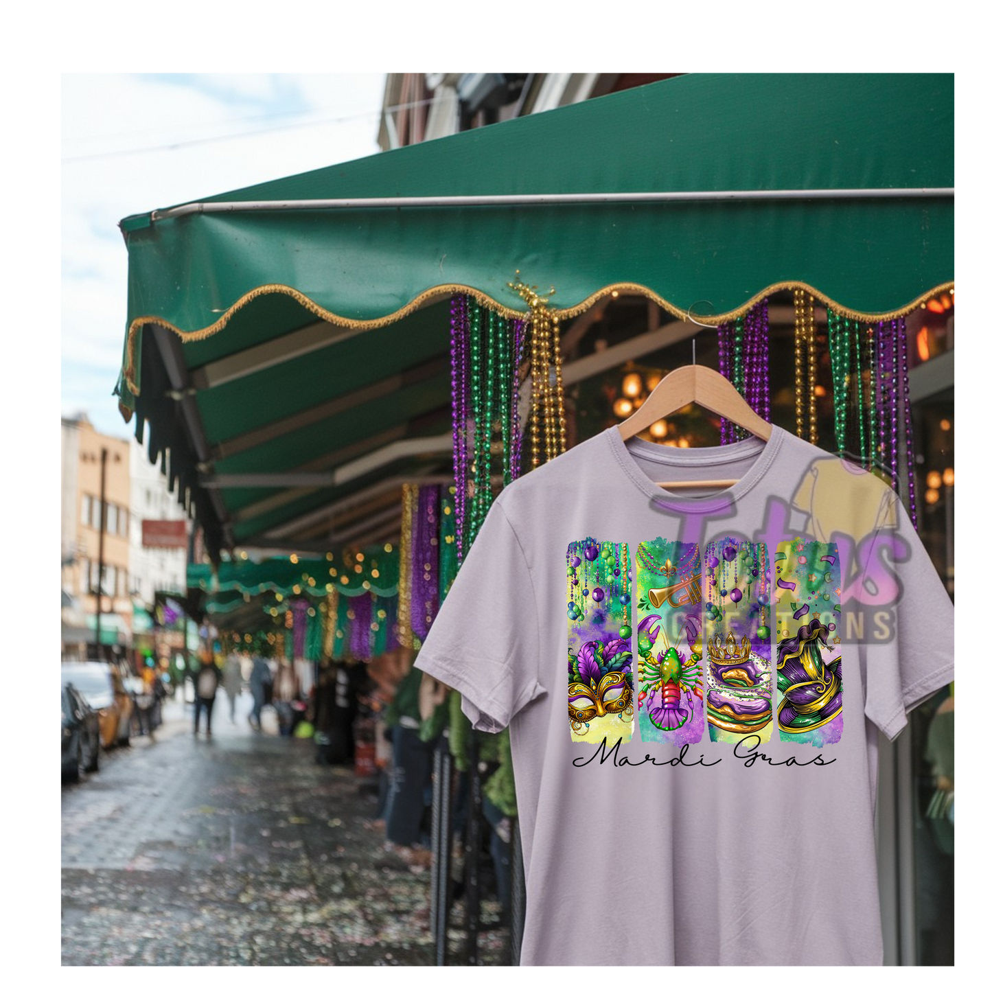 Mardi- Gras Short sleeve T-Shirt