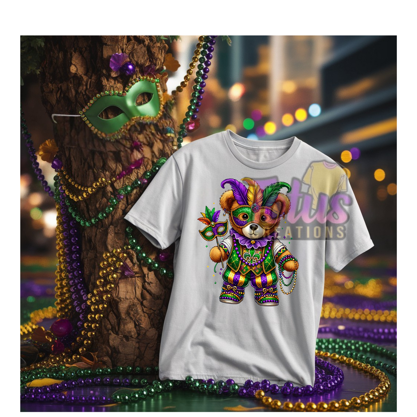 Mardi- Gras Short sleeve T-Shirt