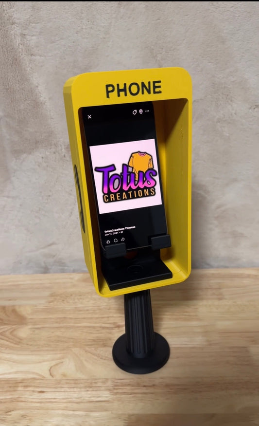 Telephone Booth Cell Phone Stand