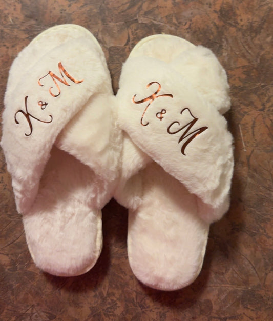 Personalized shower slippers