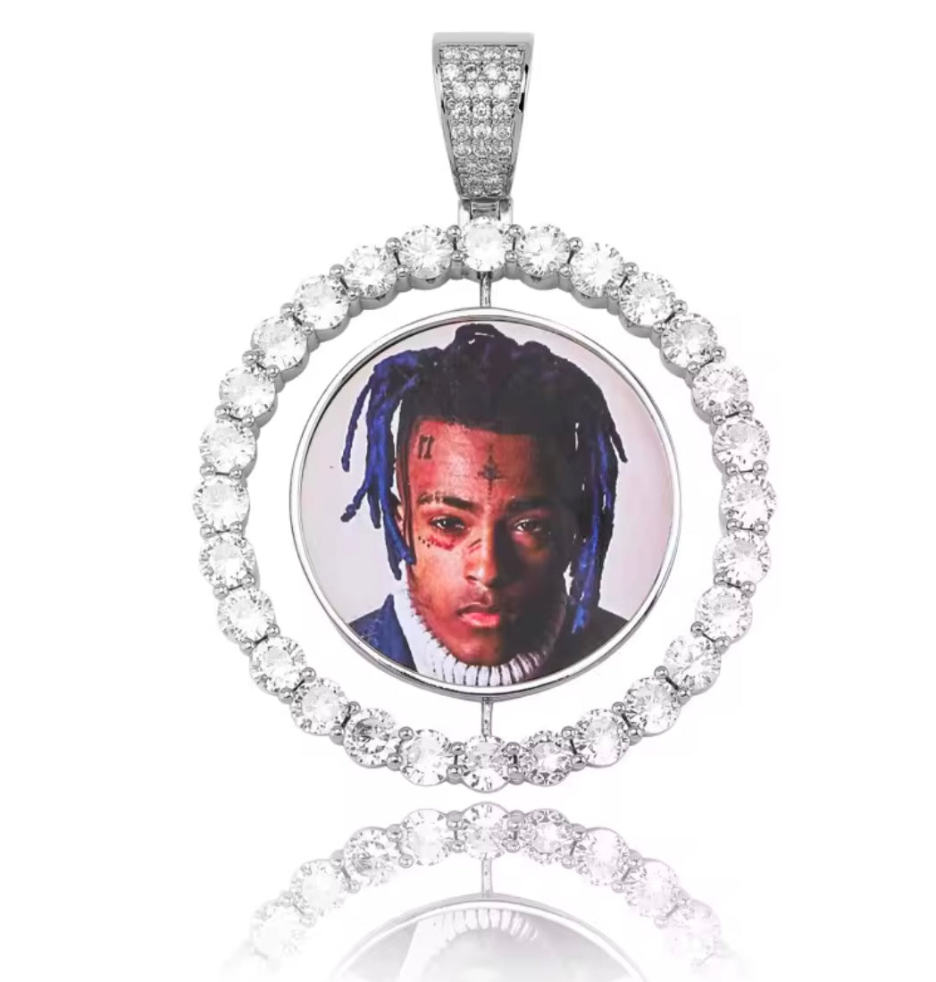 Double sided Customized Photo Bling charm